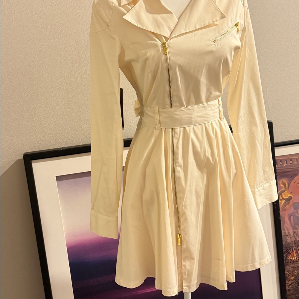 Elegant Beige Women's Dress